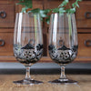 Black Lace Beer Glass