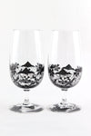 Black Lace Beer Glass