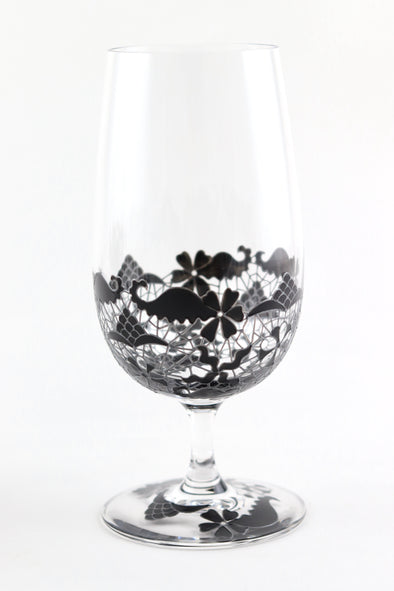 Black Lace Beer Glass