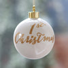 Personalised 1st Christmas Bauble