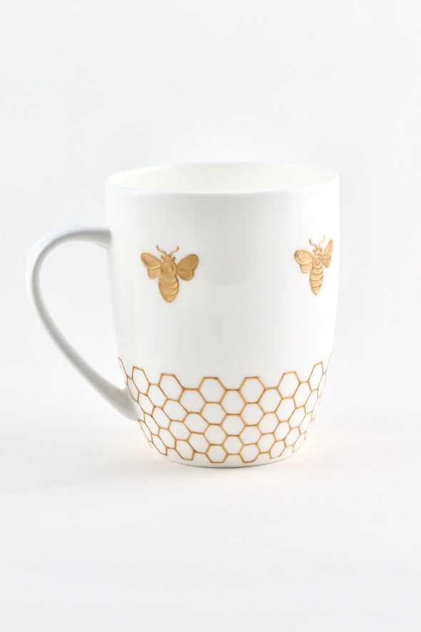 Gold Bees Mug