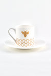 Gold Bees Espresso Cup