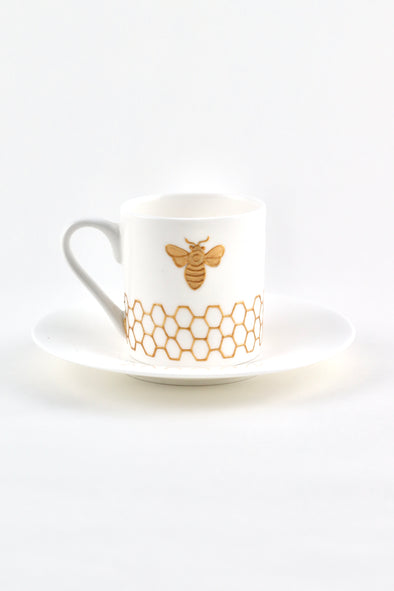 Gold Bees Espresso Cup