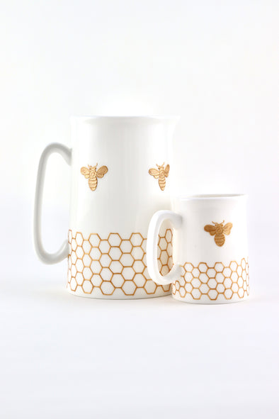 Gold Bees Jug