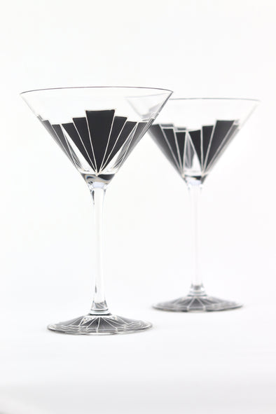 Deco Cocktail Glass