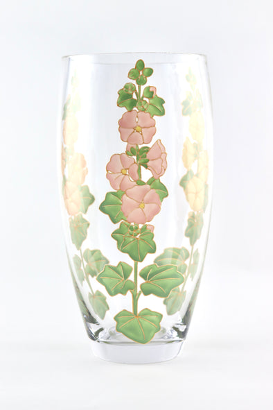 Hollyhocks Vase