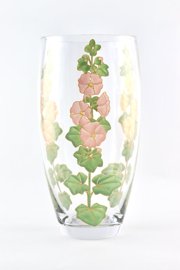 Hollyhocks Vase