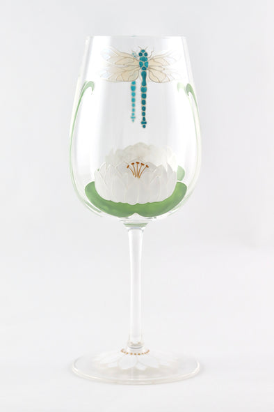 Dragonflies Wine Glass
