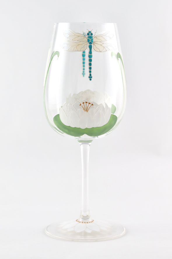 Dragonflies Wine Glass