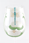 Dragonflies Wine Glass