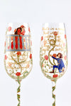 Romeo and Juliet Champagne Flutes