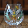 Garden Fairies Stemless Glass