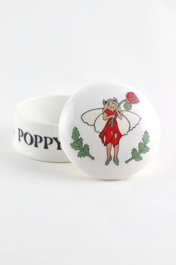 Garden Fairies Trinket Box - Poppy