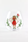 Garden Fairies Stemless Glass