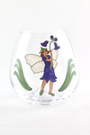 Garden Fairies Stemless Glass
