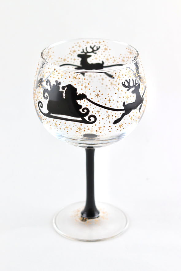 Santa's Sleigh Goblet - silhouette