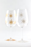 Snowflake Wine Glass