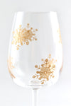 Snowflake Wine Glass