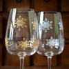 Snowflake Wine Glass