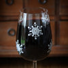Snowflake Wine Glass