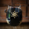 Snowflake Wine Glass
