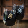 Snowflake Wine Glass