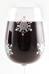 Snowflake Wine Glass