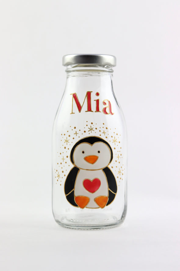 Christmas Mini Milk Bottles