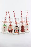 Christmas Mini Milk Bottles