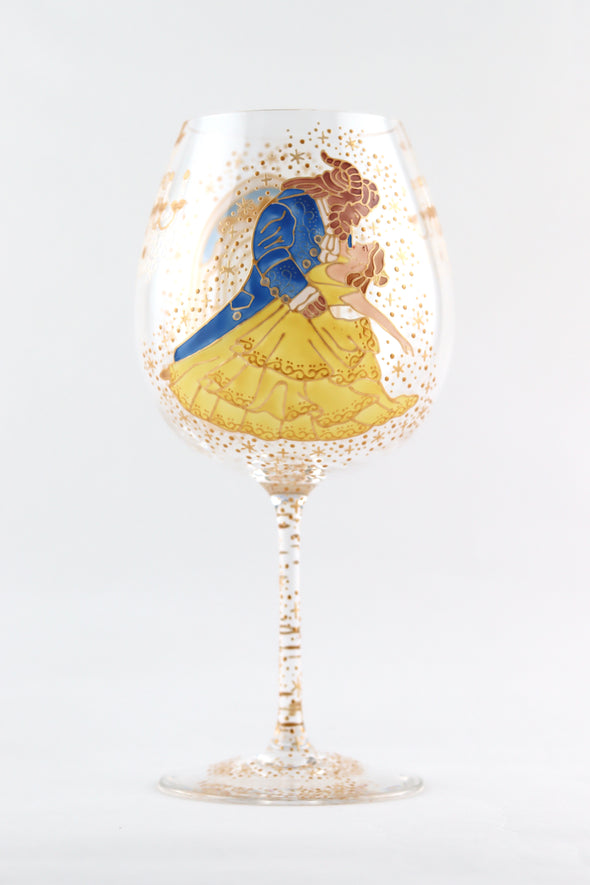 Beauty and the Beast Wine Goblet