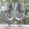 Zebra Beer Glass