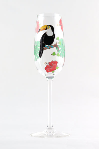 Toucan Champagne Flute