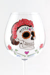 Dia de los Muertos Wine Goblet