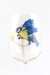 BlueTits Wine Glass