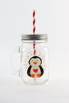 Christmas Drinking Jars