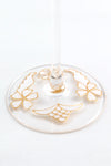 White Lace Champagne Flute
