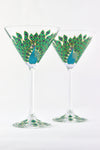 Peacock Cocktail Glasses