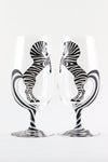 Zebra Beer Glass