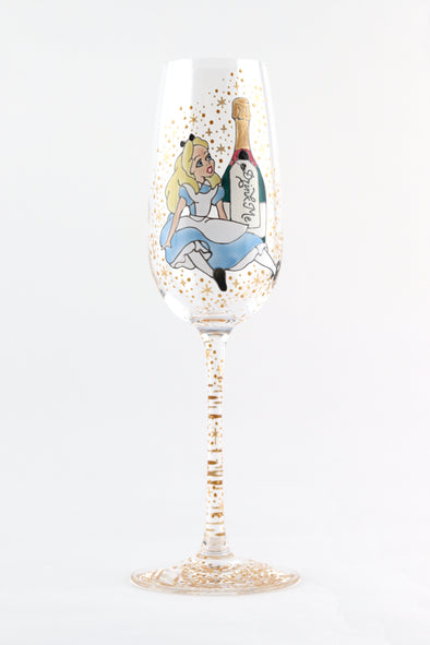 Drink Me Champagne Flute