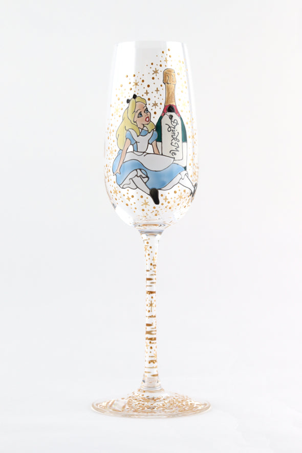 Drink Me Champagne Flute