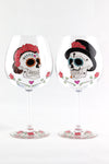 Dia de los Muertos Wine Goblet