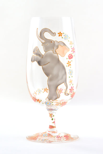 Dancing Elephants Beer Glass