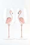 Flamingo Wine Glass