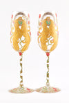 Rapunzel Champagne Flute