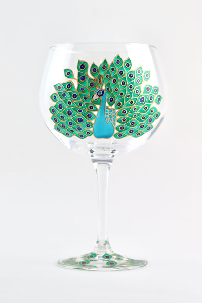 Peacock Goblet