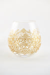 White Lace Stemless Wine Glass (2 sizes)