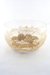 White Lace Serving Bowl