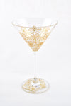 White Lace Cocktail Glass